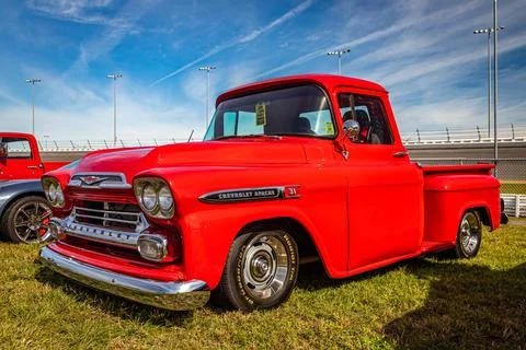 1959 Chevrolet Task Force Apache 31 Pickup Truck Stock Photos
