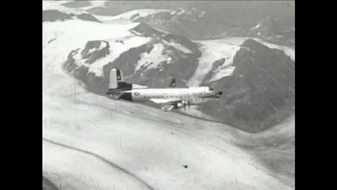 1959 - Delco backup generators and batteries are used to guide Air Force planes Stock Footage 100853222