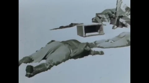 1959 - Don Hart studies under his electrical engineering supervisor at the White Stock Footage 79452882