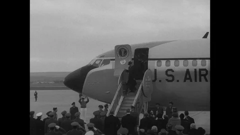 1959-Dwight D. Eisenhower / State Visit / Spain / 1959 Stock Footage 77841871