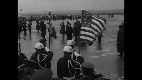 1959-State Visit / Dwight D. Eisenhower / Francisco Franco / Spain / 1959 Stock Footage