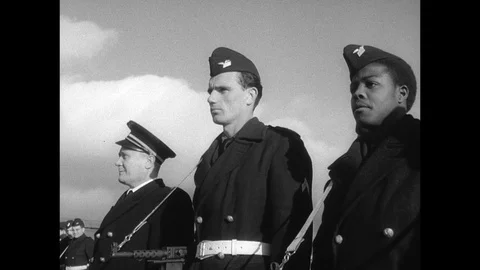 1959-State Visit / Dwight D. Eisenhower / France / 1959 Stock Footage 77841729