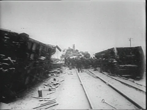 1959-Train Crash / South Korea / 1950-1959 Stock Footage