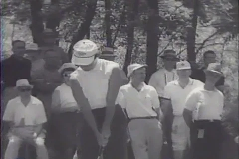 1959 Women's Triangle Round Robin Golf Tournament - Betsy Rawls wins Stock Footage 125476300