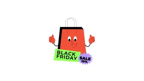 196 Animation Text Label Banner Black Friday Sale 10 库存影片 301559801