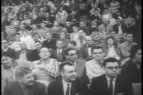 1960 Boston Celtics vs St. Louis Hawks NBA Championships Stock Footage 231075149
