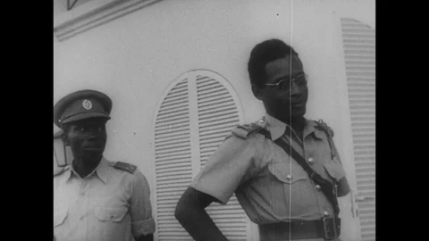 1960-Congo Crisis / Patrice E. Lumumba / Kinshasa / 1960 Video stock 77971110