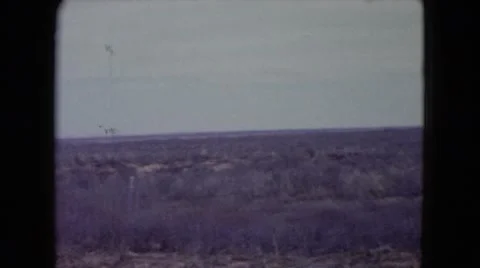 1960: desert area is seen TEXAS Stock Footage