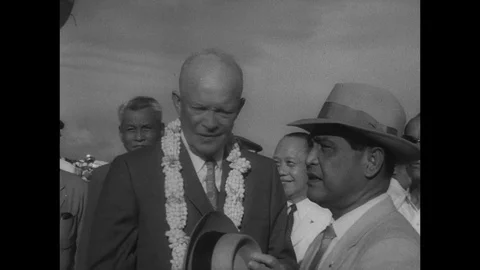1960-Dwight D. Eisenhower / State Visit / Philippines / 1960 Stock Footage