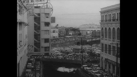 1960-Dwight D. Eisenhower / State Visit / Philippines / 1960 Stock Footage