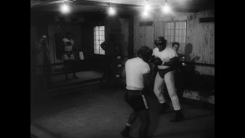 1960-Floyd Patterson / Boxing / Training / USA / 1960 Stock Footage 77917528