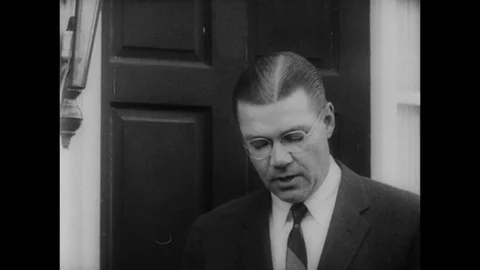 1960-John F. Kennedy / Cabinet / USA / 1960 Stock Footage