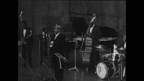 1960-Leo Wright / Jazz Concert / Germany / 1960 Stock Footage 77886919