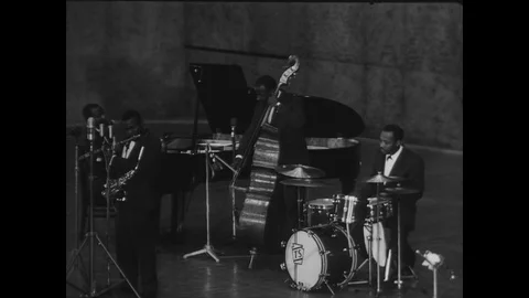1960-Leo Wright / Jazz Concert / Germany / 1960 Stock Footage 77886934