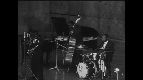 1960-Leo Wright / Jazz Concert / Germany / 1960 Stock Footage 77886946