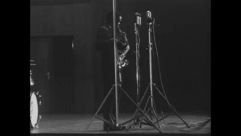 1960-Leo Wright / Jazz Concert / Germany / 1960 Stock Footage 77886957