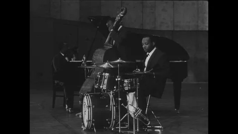 1960-Leo Wright / Jazz Concert / Germany / 1960 Stock Footage 77886964