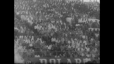 1960-Louis Armstrong / Visit / Democratic Republic of Congo / Oct 31, 1960 Stock Footage