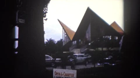 1960: residential area is seen FLORIDA Stock Footage