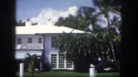1960: residential area is seen FLORIDA Stock Footage