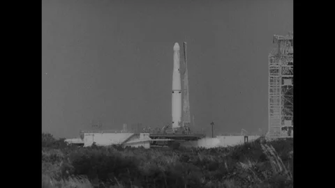 1960-Space Program / Courier 1B / USA / Oct 4, 1960 動画素材 77847509
