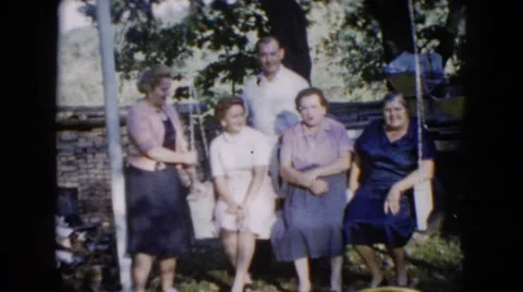 1960: a swing scene is seen WAUCONDA, ILLINOIS Stock Footage