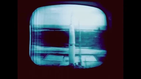 1960 - A Thor missile is launched. Stock Footage 83424482