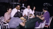 1960S African American Black Family Meal Dinner Vintage Old Film Home Movie Stock Footage