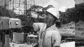 1960s African American Black Thirsty Man Construction Worker Vintage Film Movie 4k or 4k+ Resolution