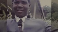 1960S African American Boy Black At School Children Vintage 8Mm Film Home Movie Stock Footage