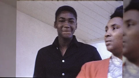 1960s African American Men Black Mother Women Teen Vintage Old Film Home Movie Stock Footage