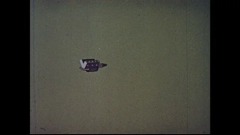 1960s: animation of components built into car. Animation of human body. Stock Footage 74726631