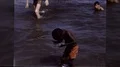 1960s Black African American Black Kids Play at Beach Vintage Film Home Movie HD Footage
