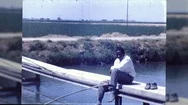 1960S Black People Fishing African American Catch Fish Vintage Film Home Movie Stock Footage