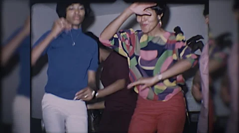 1960s Black Women Dance Party African American Dancing Vintage Film Home Movie Stock Footage