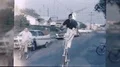 1960s Boy African American Black Ride Bike Children Vintage Old Film Home Movie HD Footage