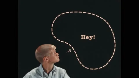 1960s: boy thinks about giraffes. Thought bubble above boy’s head. What’s the Stock Footage 192253909