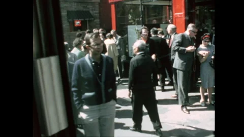 1960s CAMERA OBSERVES PASSER-BY IN CHINATOWN IN NEW YORK (1967) Stock Footage 283922571