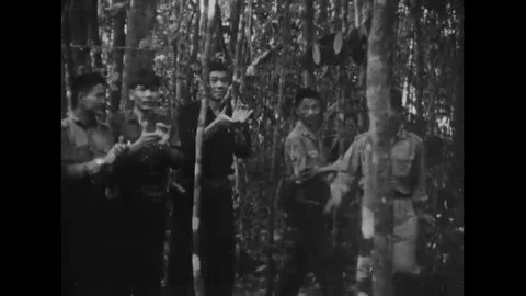 1960s - Captured Viet Cong footage shows... | Stock Video | Pond5