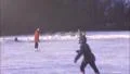 1960s CHILDREN KIDS FUN Ice Skating Pond WINTER Vintage Film Home Movie HD Footage