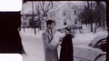 1960s COUPLE Holds New Baby Get in Car Vintage Old Film Home Movie HD Footage