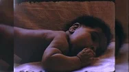 1960S Cute Little African American New Black Baby Girl Vintage Film Home Movie Stock Footage