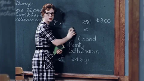 1960s Elementary School Student Teacher Stock Video Pond5