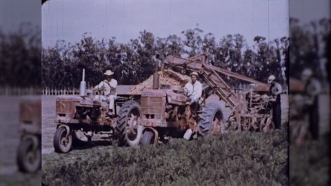 vintage farm workers
