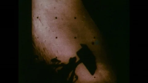 1960s: Footage of sunset from moon surface / View of eclipse / View of moon / 動画素材 75166643