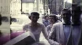 1960s Happy Bride Groom Leave Church WEDDING Marriage Vintage Film Home Movie HD Footage