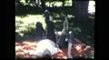 1960s Happy Couple Leg Wrestling Game Play Fun COUPLE Vintage Film Home Movie HD Footage