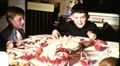 1960s Happy Little Boy Blows out Birthday Cake Candles Vintage Film Home Movie HD Footage