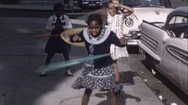 1960S Little Black Girls At Play African American Black Vintage Film Home Movie Stock Footage