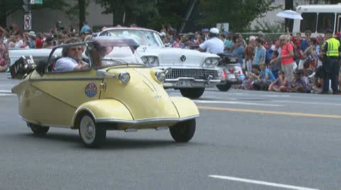 A 1960's Messerschmitt minicar. Video stock 25327627